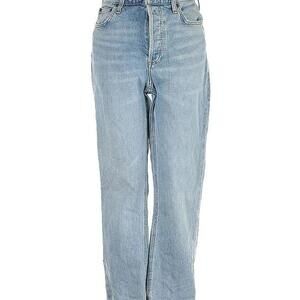 denim forum straight slim jeans / 27-28 in
